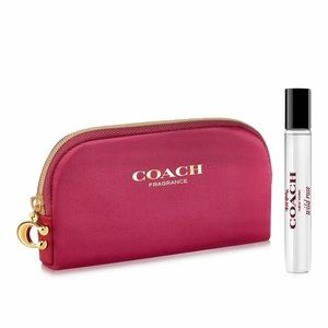Coach Wild Rose parfum pouch cosmetic bag